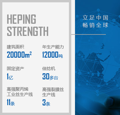 徐州和平化纖有限公司，丙綸工業(yè)絲，裂膜工業(yè)絲，丙綸高強(qiáng)絲，聚丙烯高強(qiáng)絲，高強(qiáng)丙綸網(wǎng)絡(luò)絲